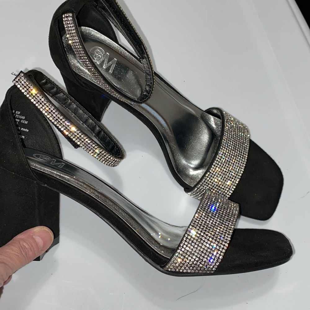 C&M Gem sparkling heels size 8M GORGEOUS!!